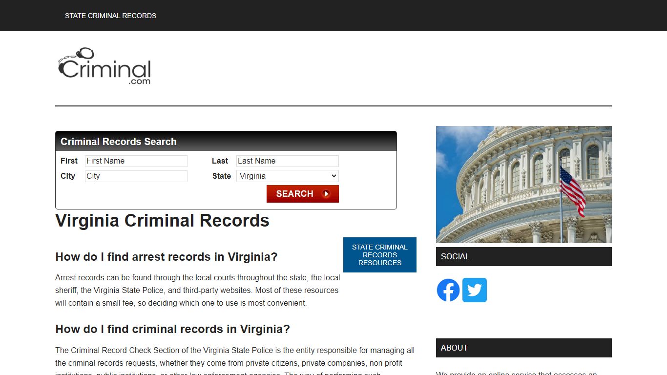 Virginia Criminal Records